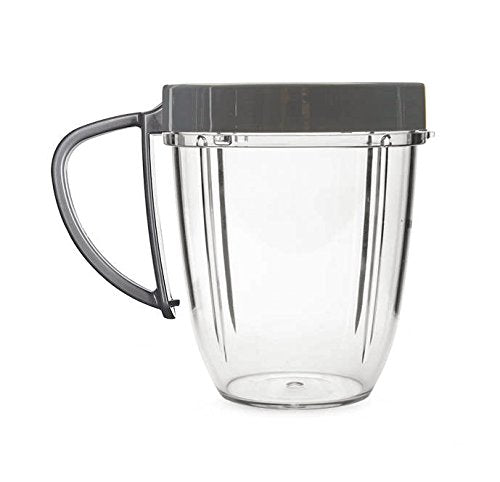 NutriBullet 18 oz Replacement Cup with Comfort Handel and Screw off Lip Ring