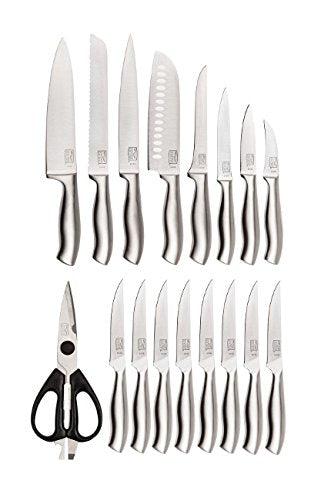 Chicago Cutlery Insignia Steel High-Carbon Stainless Steel Knife Block Set with Cutting Board (19-Piece)