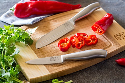 Chicago Cutlery Insignia Steel High-Carbon Stainless Steel Knife Block Set with Cutting Board (19-Piece)