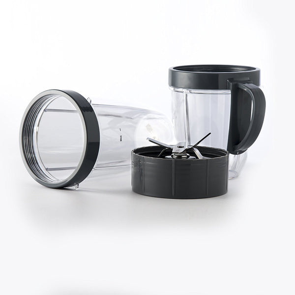Cup and Blade 5 Pc Set for NutriBullet Replacement High Speed Blender Mixer System