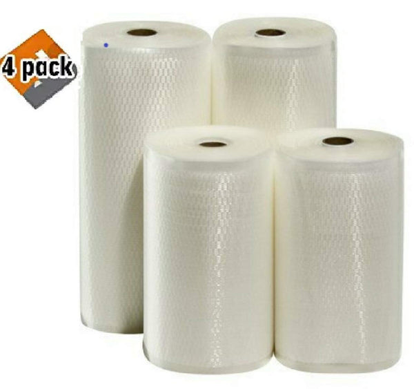 4 Weston Rolls! Two 8" X 50' and Two 11" X 50' Roll Vacuum Sealer Bags