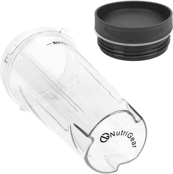 Ninja Single Serve 16-Ounce Cups Set by Preferred Parts | Comparable with Nutri Ninja BL770 BL780 BL660 Professional Blender (Pack of 4)