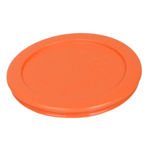 Pyrex 7200-PC Round 2 Cup Storage Lid for Glass Bowls (4, Orange)