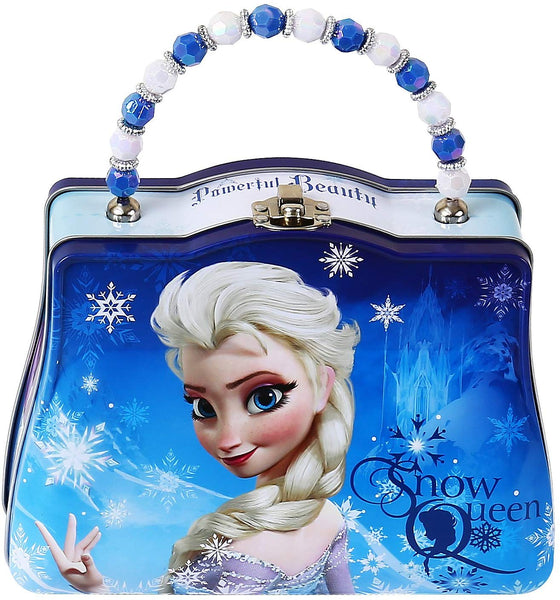 Disney Frozen Scoop Carry All Tin Classic Purse with Beaded Handle, Elsa