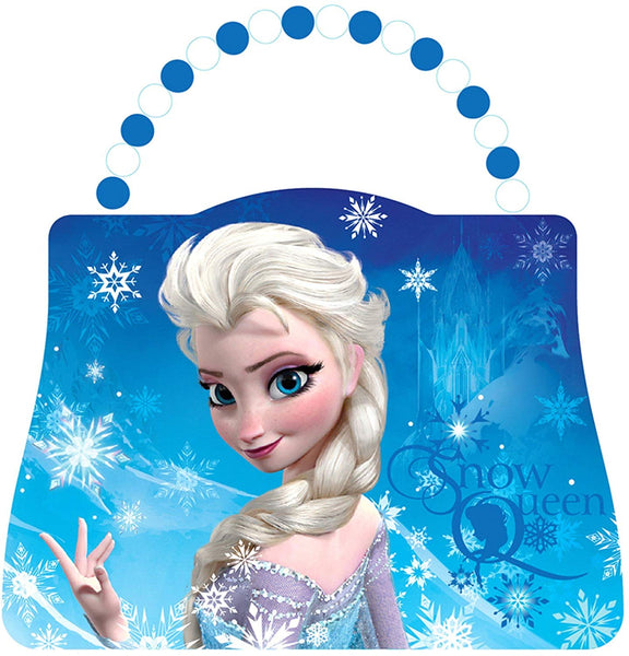 Disney Frozen Scoop Carry All Tin Classic Purse with Beaded Handle, Elsa