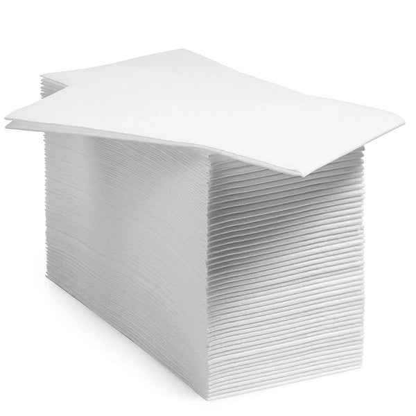 BloominGoods Disposable Linen-Feel Guest Hand Towels/Cloth-Like Paper Napkins, White, Pack of 1000 (Bulk Packaging)